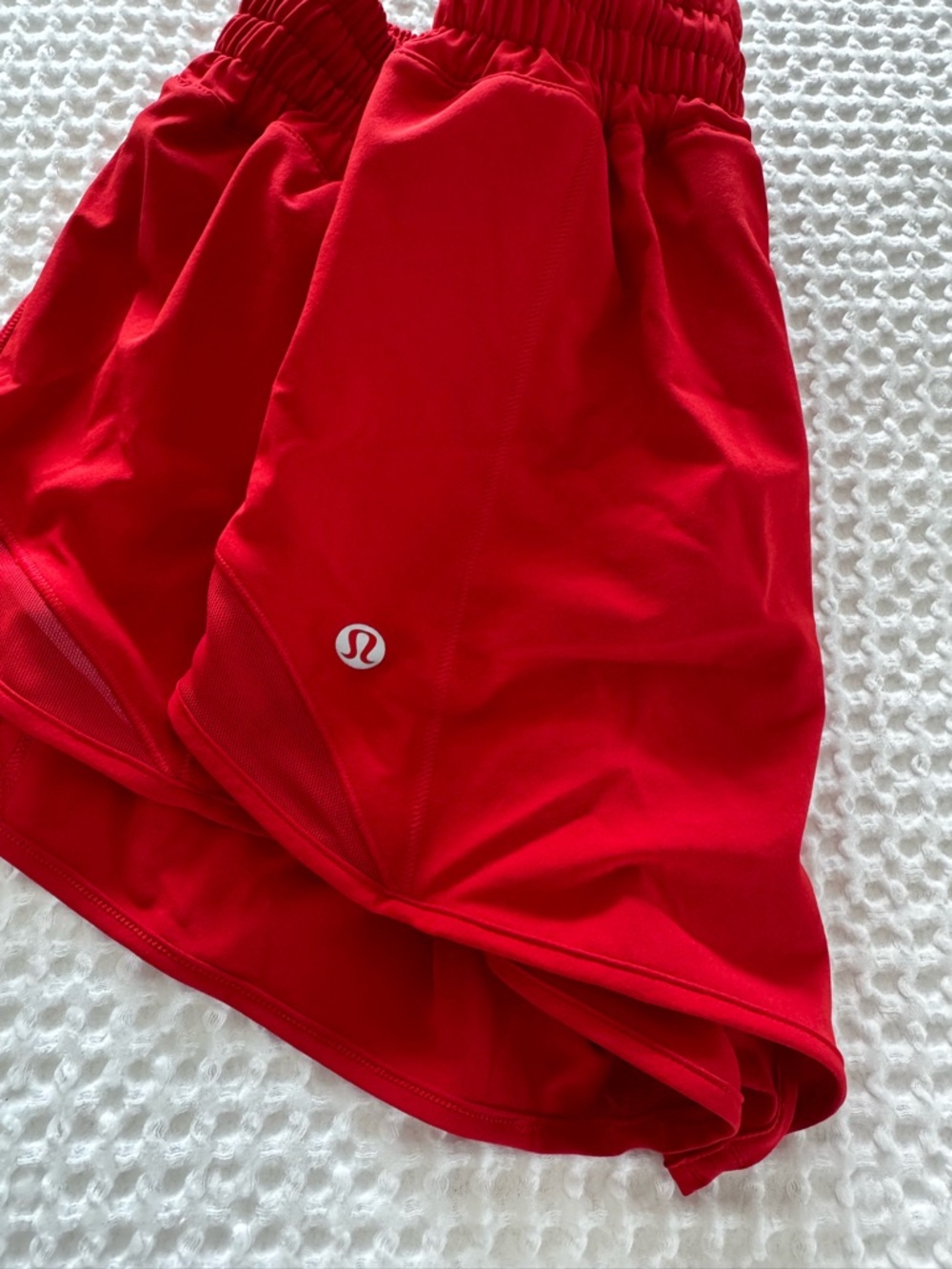 lululemon athletica Red Split-Hem Athletic Shorts - Picture 2 of 4